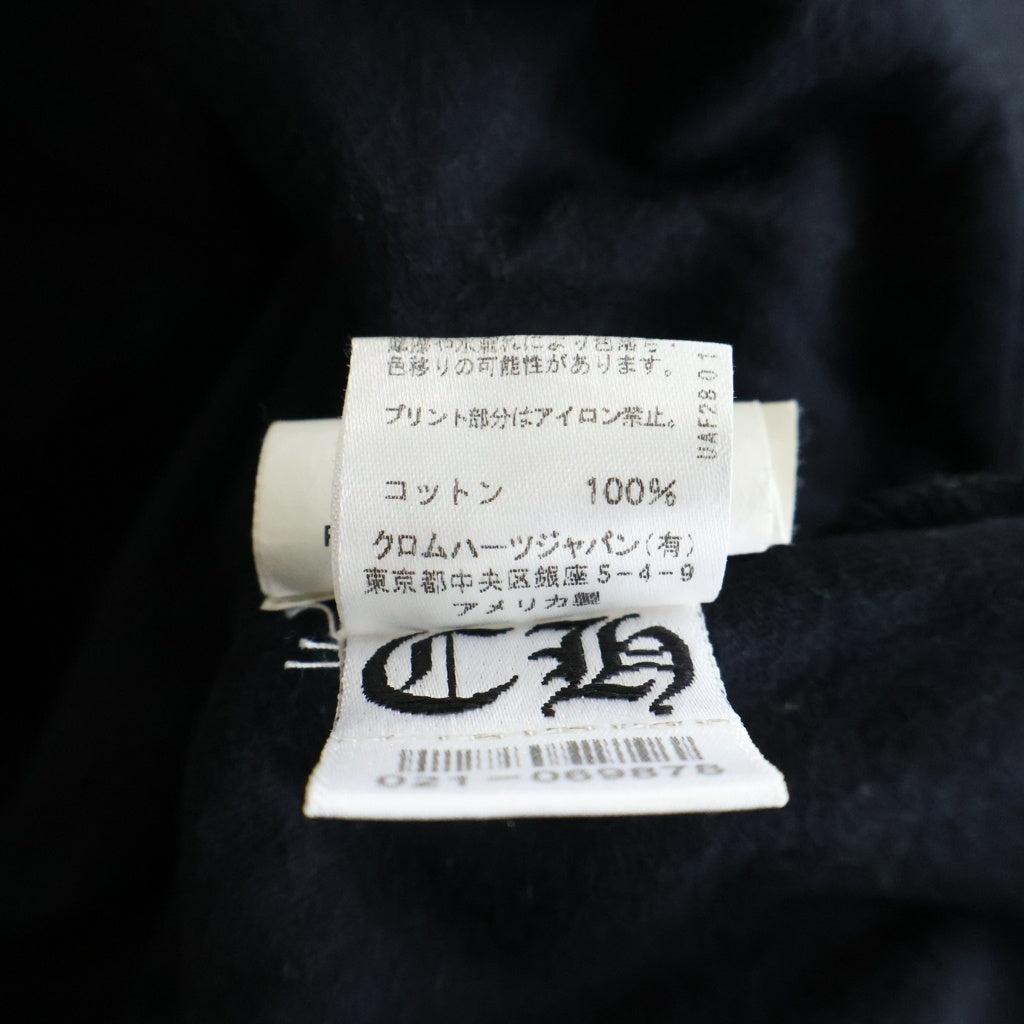 CHROME HEARTS(クロムハーツ) Neck Logo Horseshoe S/S Tee ネックロゴ ホースシュープリント半袖Tシャツ ブラック