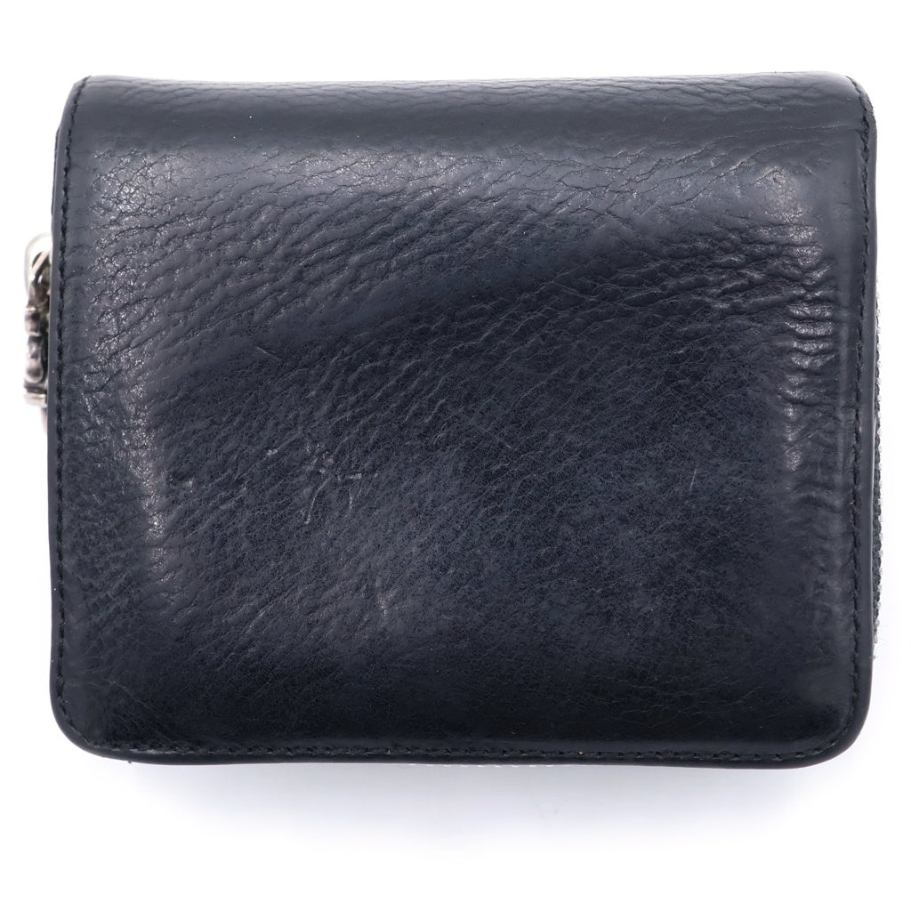 CHROME HEARTS(クロムハーツ) SQ ZIP BILL スクエアジップビル レザーウォレット 財布 ブラック