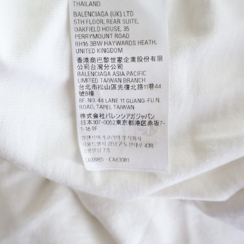 BALENCIAGA(バレンシアガ) Basketball Series バスケットシリーズ モックネックTシャツ ホワイト 787349 TRVW9