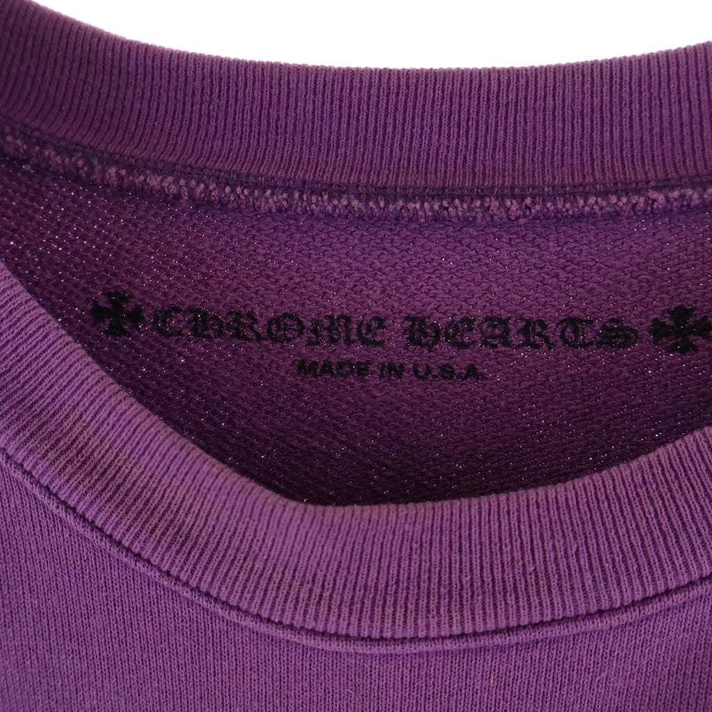 CHROME HEARTS(クロムハーツ) PPO IWANT MORE NOT LESS HD PLVR MATTY BOYプリント スウェットトレーナー パープル