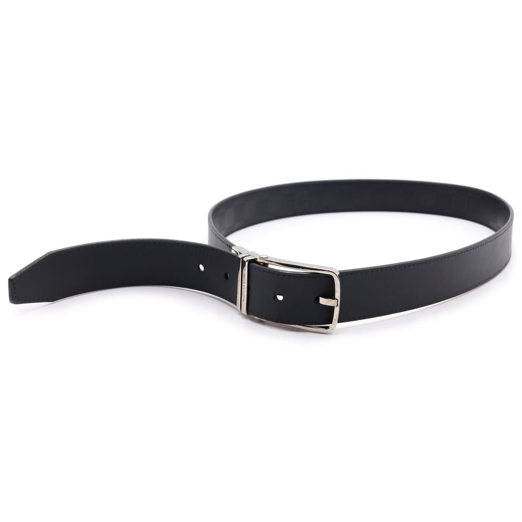 LOUIS VUITTON(ルイヴィトン) サンチュール ボストン ダミエ アンフィニ ベルト シルバーバックル ブラック M9674