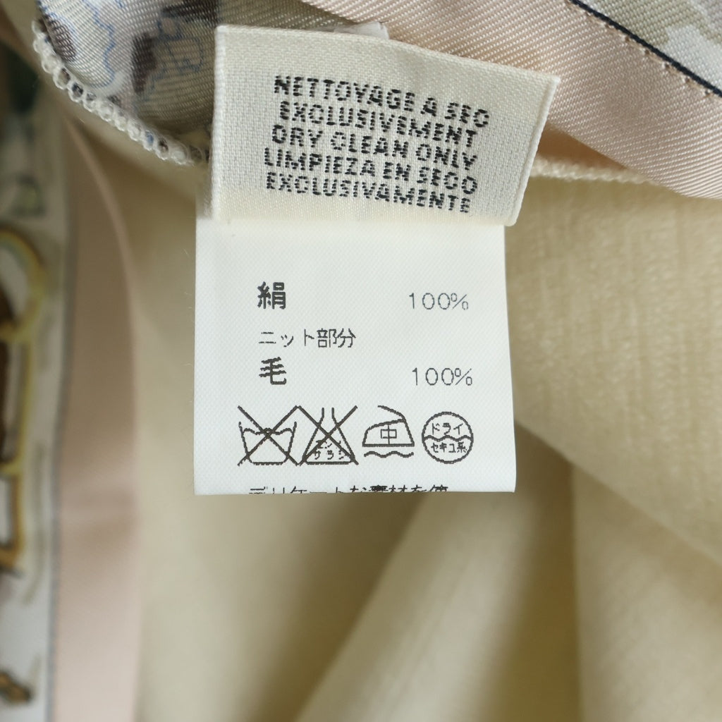HERMES(エルメス) NEIGE D'ANTAN ツイルレーヌ ハイゲージニット 長袖シャツ レディース マルチ