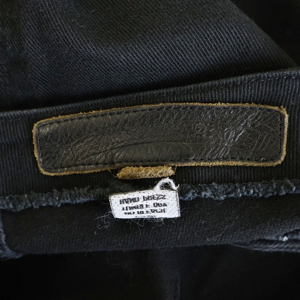 CHROME HEARTS(クロムハーツ) OLD JEAN SL FLEURKNEE オールド フレアニー ボタンフライデニムパンツ レディース ブラック