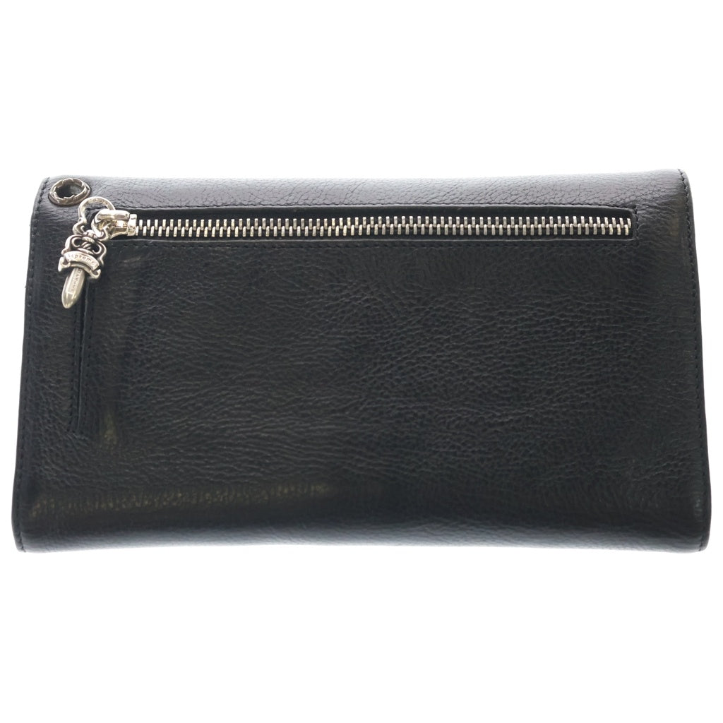 CHROME HEARTS(クロムハーツ) WAVE ウェーブ レザーウォレット 財布 ブラックBCA375