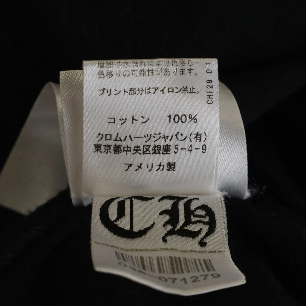 CHROME HEARTS(クロムハーツ) Arm CH Logo L/S Tee アームCHロゴプリント長袖Tシャツ ブラック/ホワイト