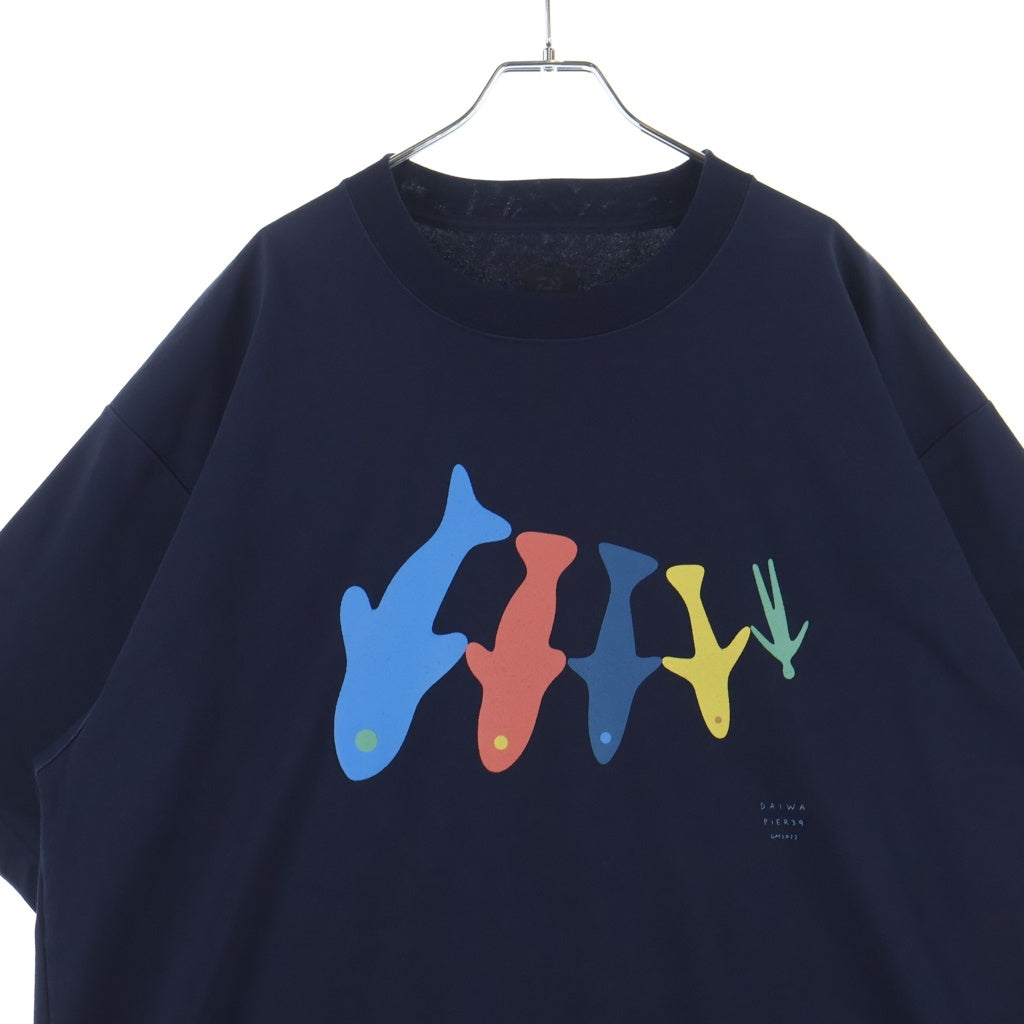 DAIWA PIER39(ダイワ ピアサーティナイン) 22SS TECH DRAWSTRING TEE S/S テックドローストリングTシャツ ネイビー BE-36122GM