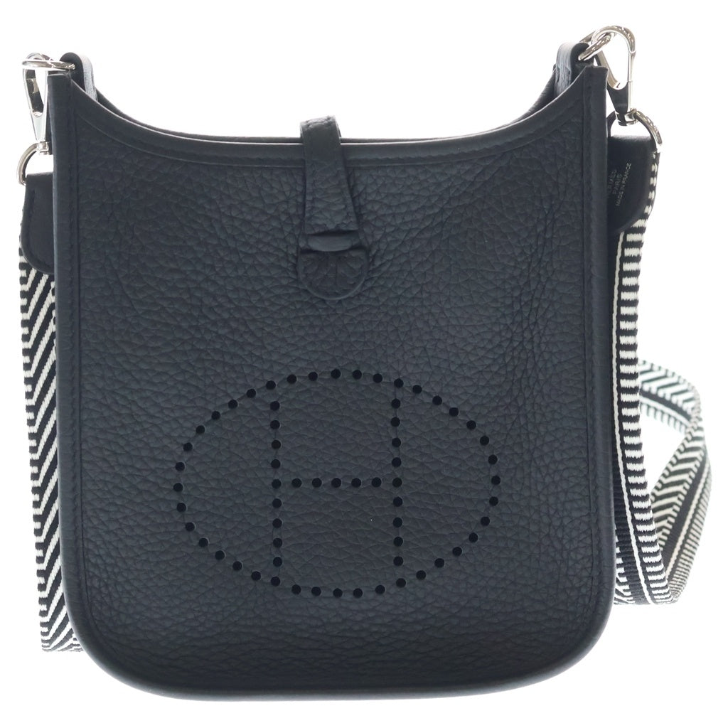 HERMES(エルメス) エヴリン TPM G刻印 トリヨンクレマンス シルバー金具 ショルダーバッグ ブラック レディース