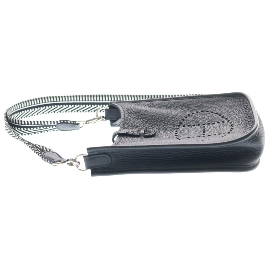 HERMES(エルメス) エヴリン TPM G刻印 トリヨンクレマンス シルバー金具 ショルダーバッグ ブラック レディース