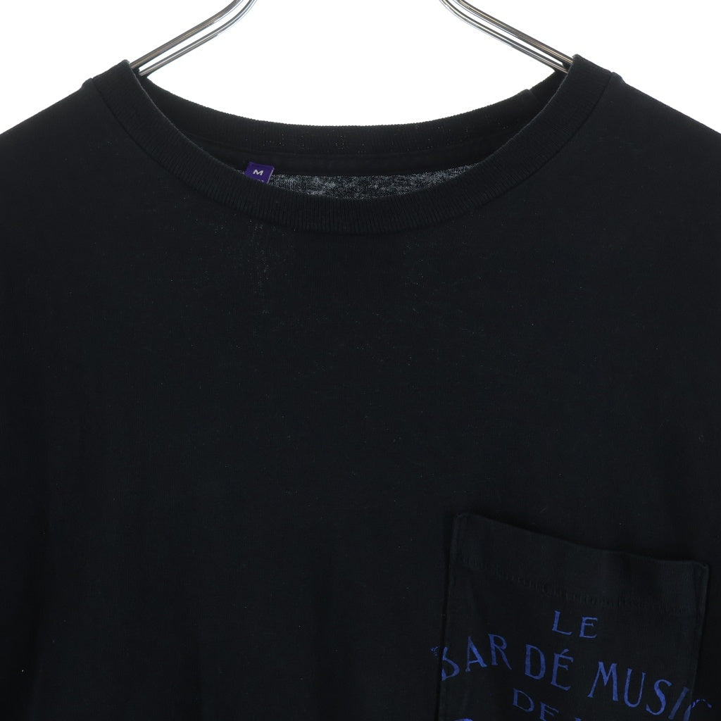 GALLERY DEPT.(ギャラリーデプト) LE BAR DE MUSIC DE LA GALERIE L/S TEE プリント長袖Tシャツ ブラック