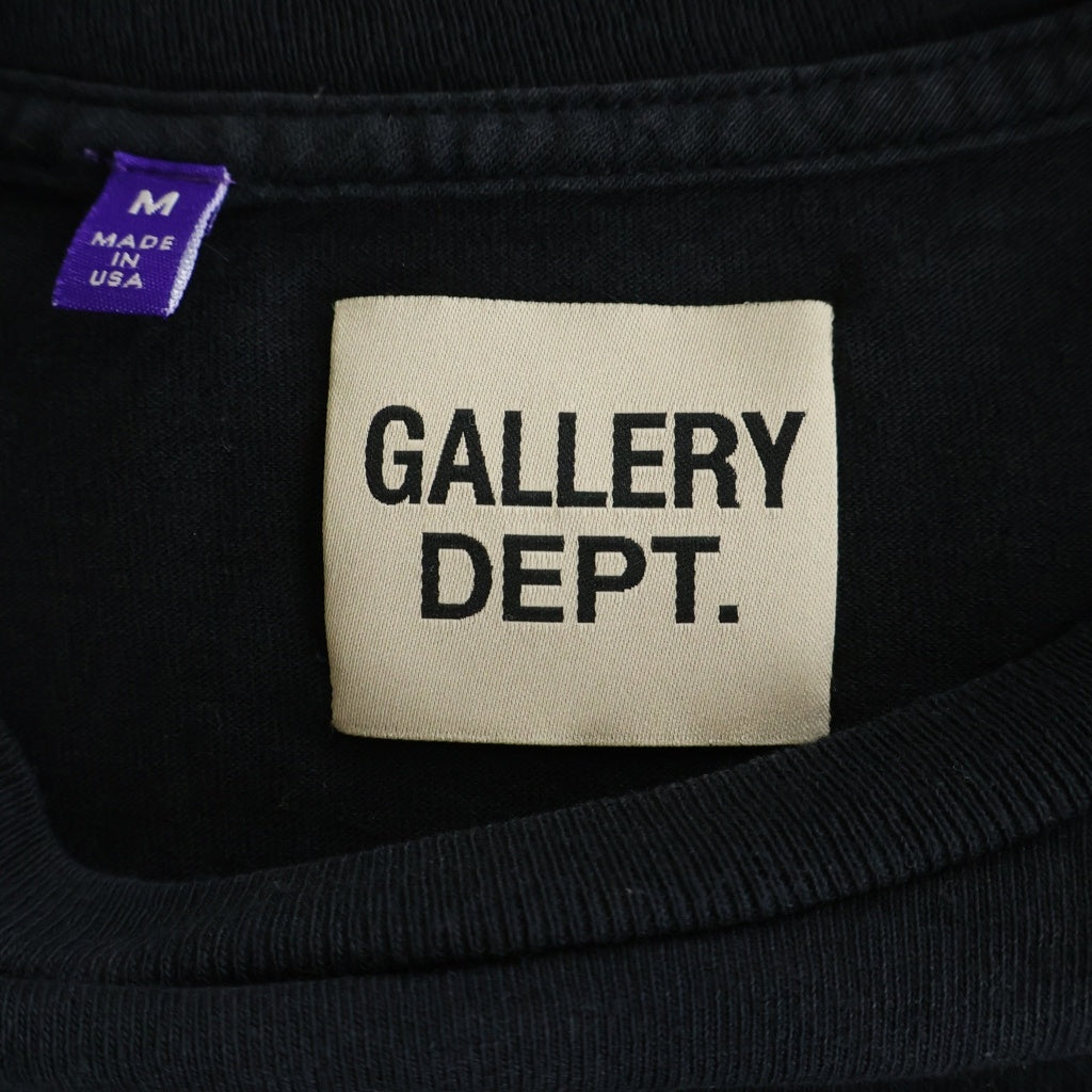 GALLERY DEPT.(ギャラリーデプト) LE BAR DE MUSIC DE LA GALERIE L/S TEE プリント長袖Tシャツ ブラック