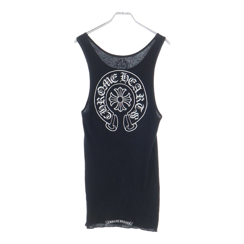 CHROME HEARTS(クロムハーツ) Horseshoe Logo Tank Top ホースシュー プリントタンクトップ ブラック