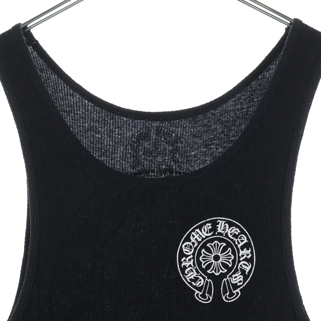 CHROME HEARTS(クロムハーツ) Horseshoe Logo Tank Top ホースシュー プリントタンクトップ ブラック
