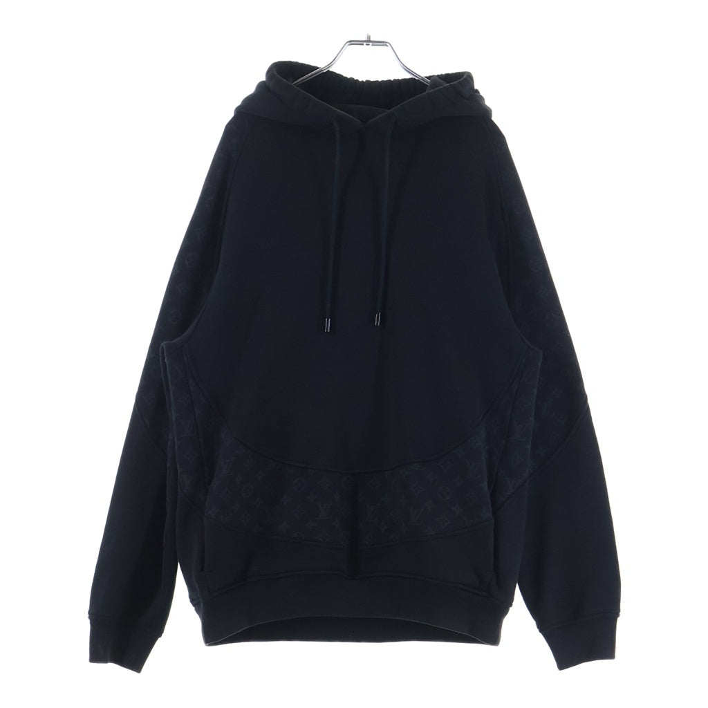 LOUIS VUITTON(ルイヴィトン) 21SS モノグラム サークルカット パーカー RM211Q RLE HKY43W プルオーバーパーカー フーディー ブラック