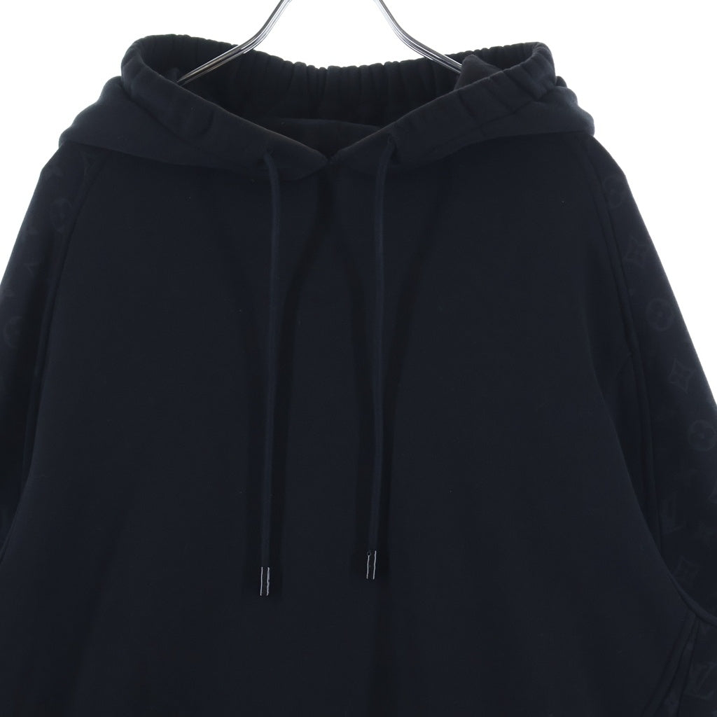 LOUIS VUITTON(ルイヴィトン) 21SS モノグラム サークルカット パーカー RM211Q RLE HKY43W プルオーバーパーカー フーディー ブラック