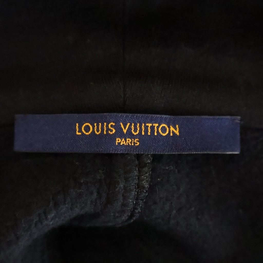 LOUIS VUITTON(ルイヴィトン) 21SS モノグラム サークルカット パーカー RM211Q RLE HKY43W プルオーバーパーカー フーディー ブラック