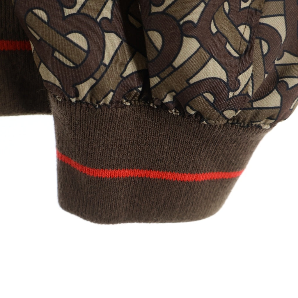 BURBERRY(バーバリー) 19AW TBモノグラム ストライプ プリント ボマージャケット ブラウン 8021249
