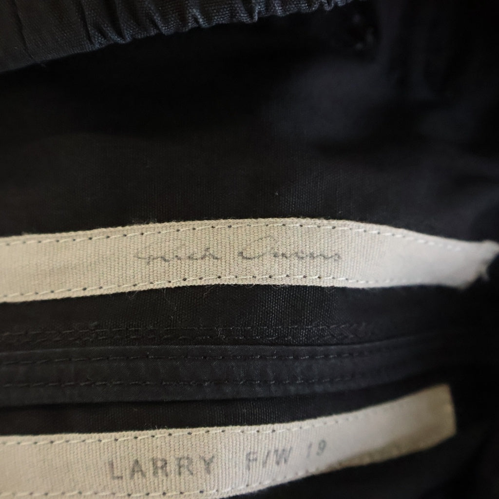 Rick Owens(リックオウエンス) 19AW CARGO JOG カーゴ ジョグ ドローストリングパンツ ブラック RU19F4396-TE