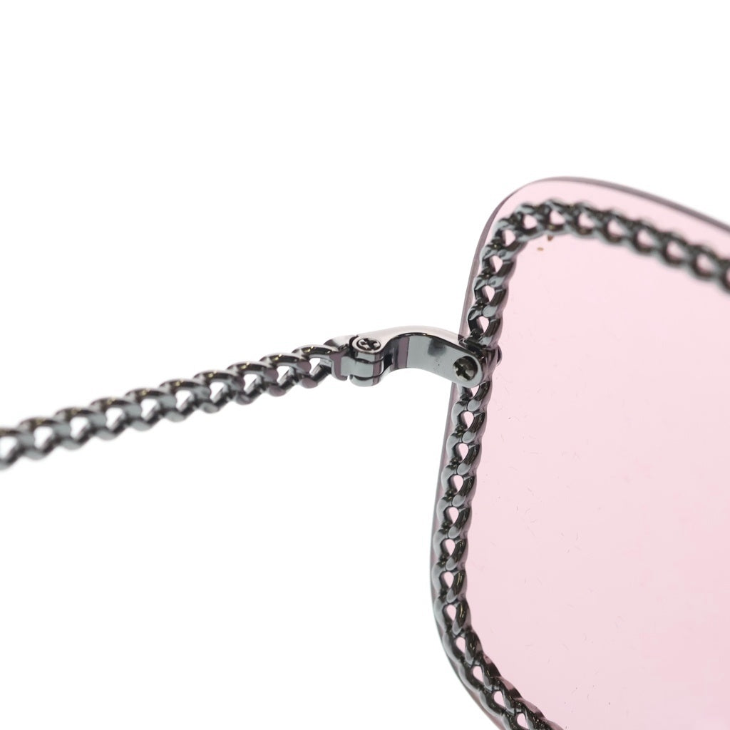 CHANEL(シャネル) ココマーク チェーンスクエアシェイプサングラス 眼鏡 A71291 ピンク レディース