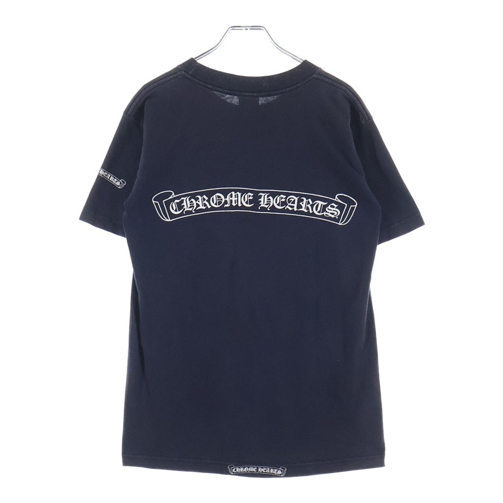 CHROME HEARTS(クロムハーツ) OLD VINE DAGGER LOGO S/S TEE オールド ヴァインダガーロゴプリント半袖Tシャツ カットソー ブラック