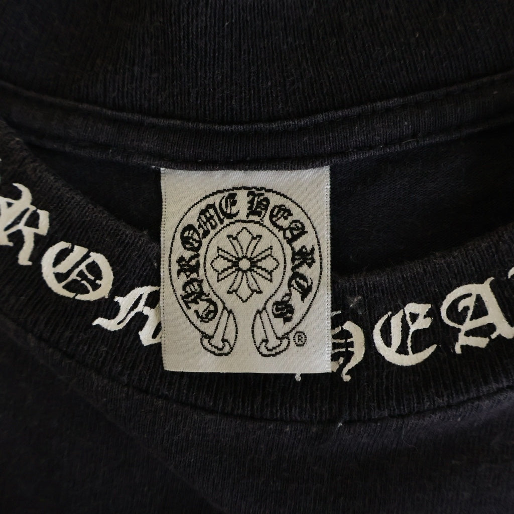 CHROME HEARTS(クロムハーツ) OLD VINE DAGGER LOGO S/S TEE オールド ヴァインダガーロゴプリント半袖Tシャツ カットソー ブラック