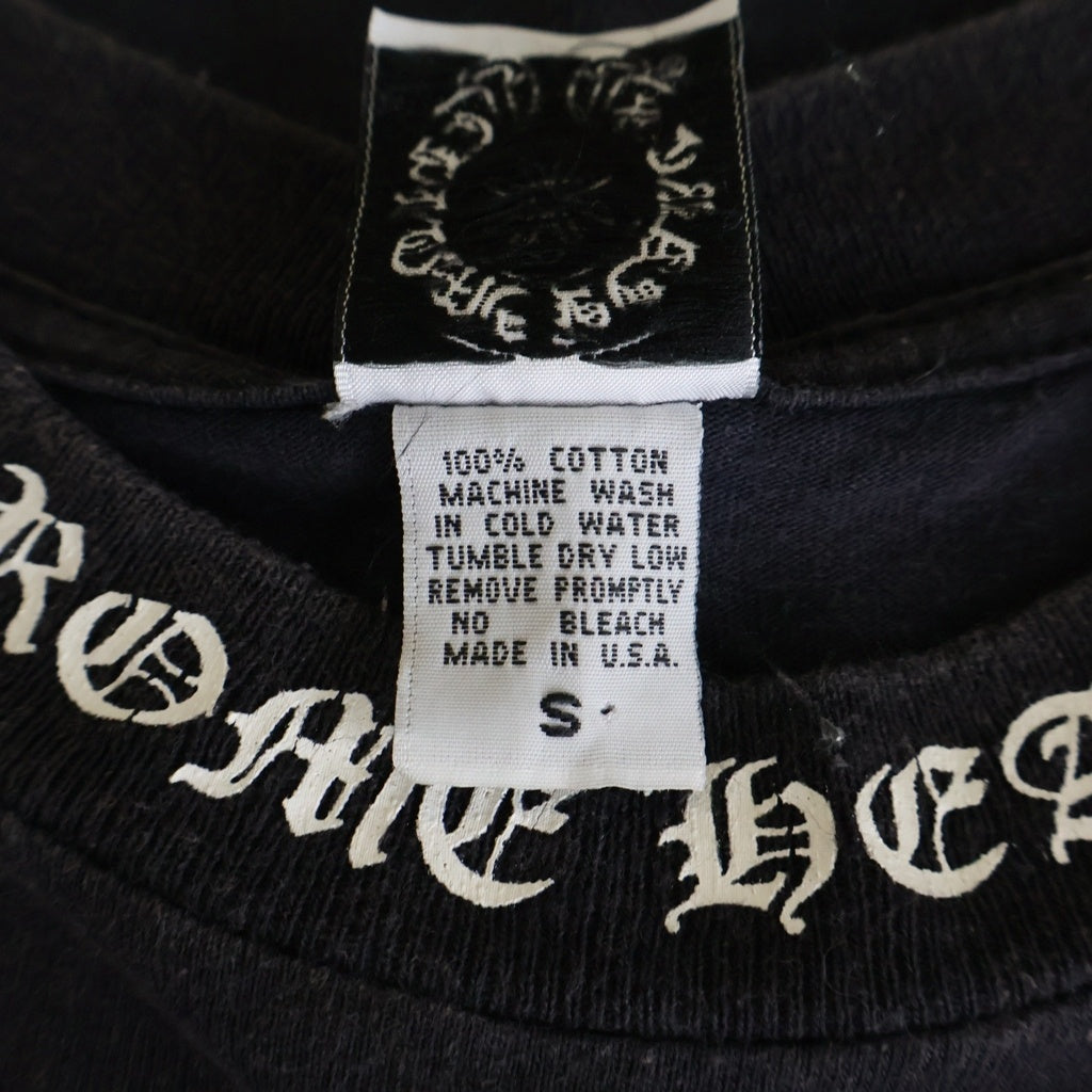 CHROME HEARTS(クロムハーツ) OLD VINE DAGGER LOGO S/S TEE オールド ヴァインダガーロゴプリント半袖Tシャツ カットソー ブラック