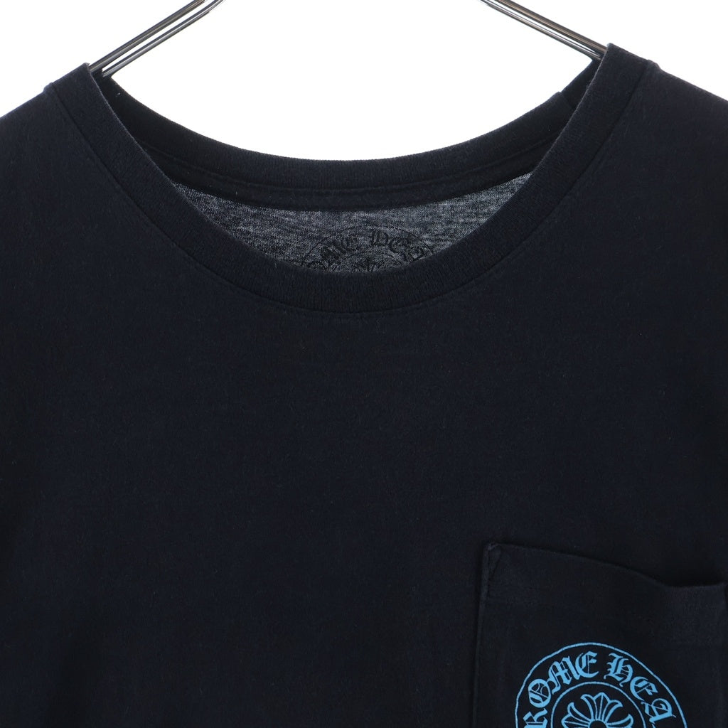 CHROME HEARTS(クロムハーツ) 3 CEMETERY CROSS 3セメタリークロスプリント クルーネック半袖Tシャツカットソー ブラック/ブルー