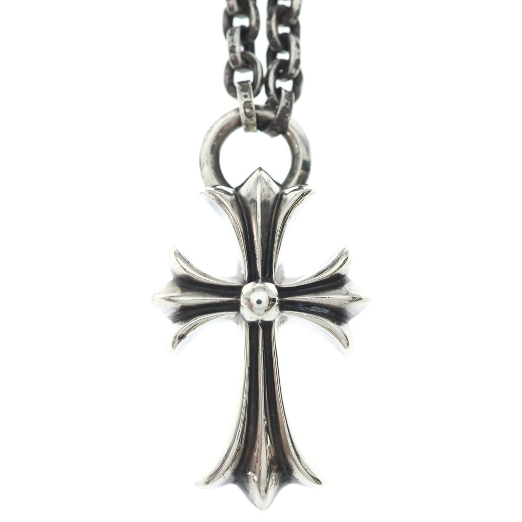 CHROME HEARTS(クロムハーツ) 18inch PPR CHN SML CH CRS ペーパーチェーンスモールCHクロス シルバーネックレス