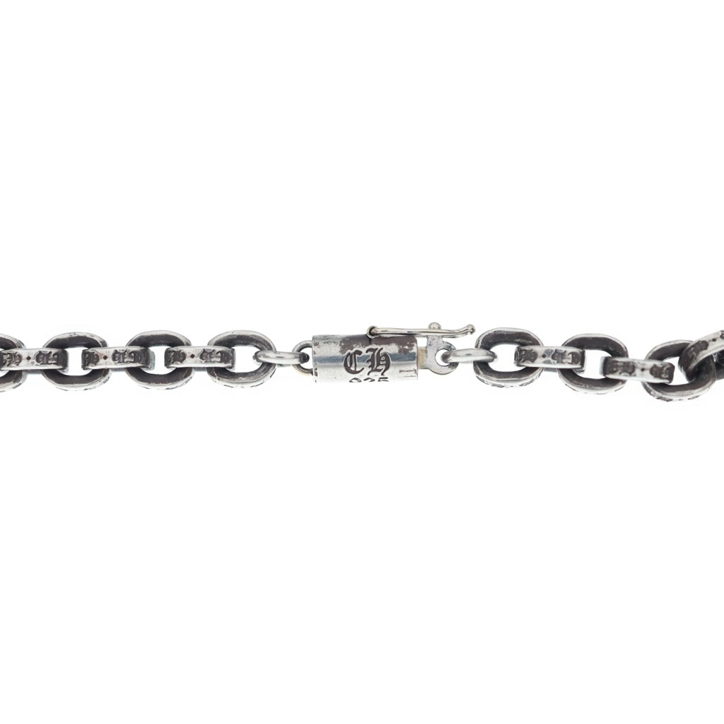 CHROME HEARTS(クロムハーツ) 18inch PPR CHN SML CH CRS ペーパーチェーンスモールCHクロス シルバーネックレス