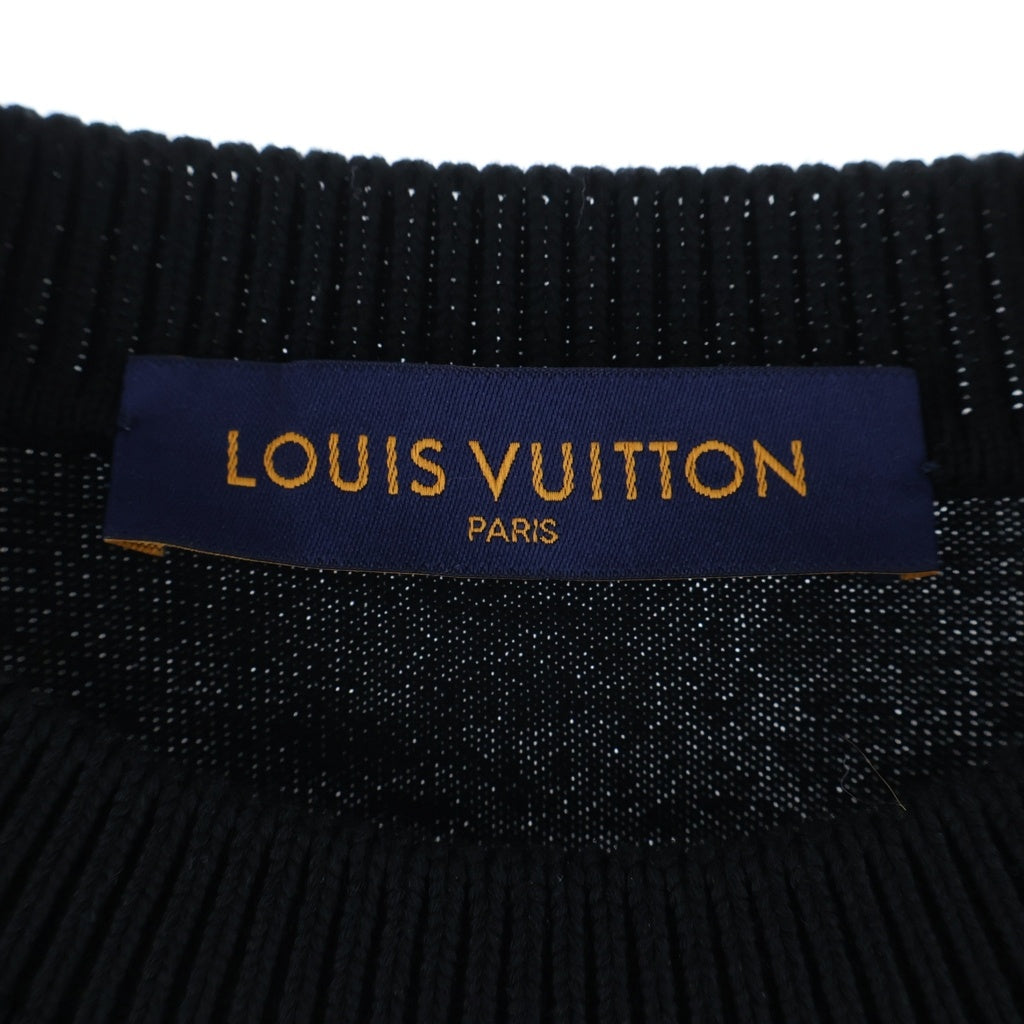 LOUIS VUITTON(ルイヴィトン) 23SS シグネチャーショートスリーブ ニット ブラック RM231Q OY8 HNN42W