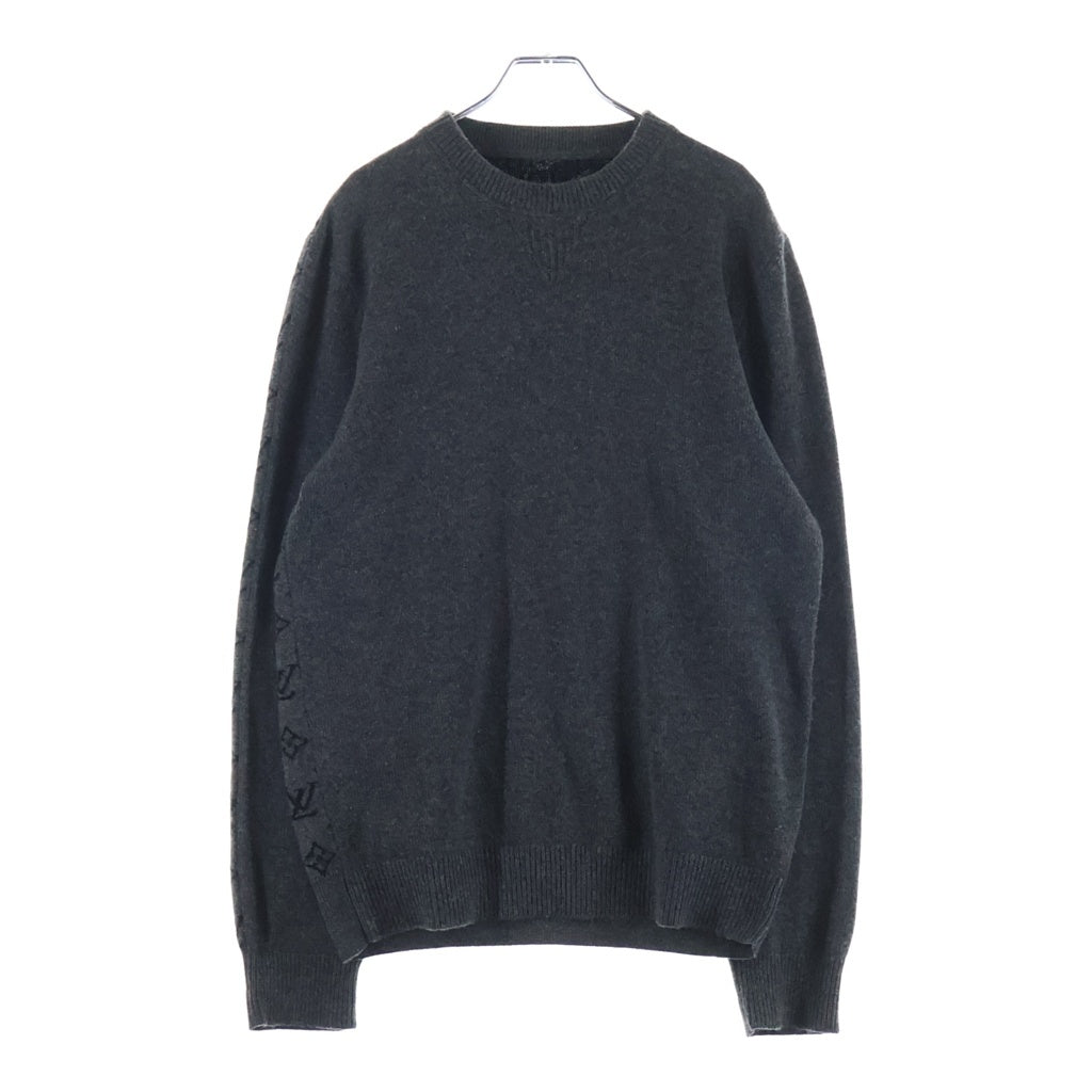 LOUIS VUITTON(ルイヴィトン) 19AW ハーフアンドハーフ モノグラム ニット セーター グレー HGN41WIXW