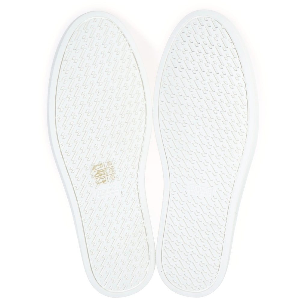 HERMES(エルメス) クイッカー ローカットスニーカー ホワイト/オレンジ H102190ZH09420