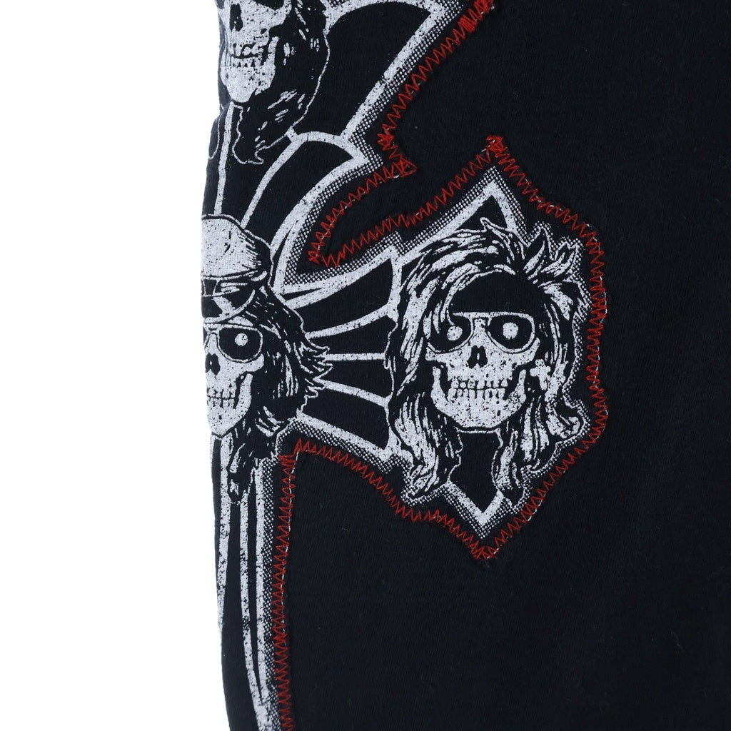 CHROME HEARTS(クロムハーツ) ×Guns N' Roses ガンズアンドローゼズ プリント半袖Tシャツカットソー ブラック