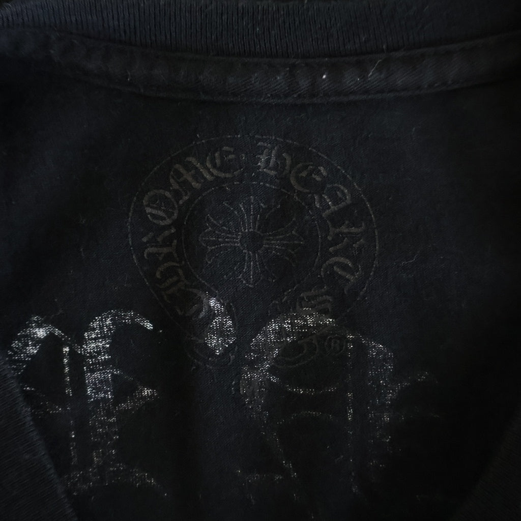 CHROME HEARTS(クロムハーツ) ×Guns N' Roses ガンズアンドローゼズ プリント半袖Tシャツカットソー ブラック
