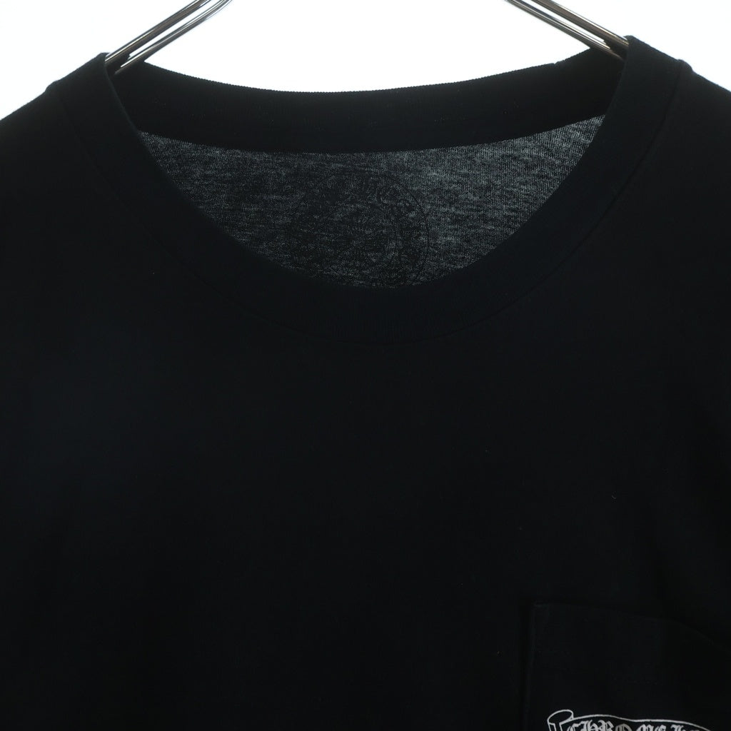 CHROME HEARTS(クロムハーツ) BACK CEMETERY CROSS PRINT L/S TEE バックセメタリークロスプリント長袖Tシャツ ブラック