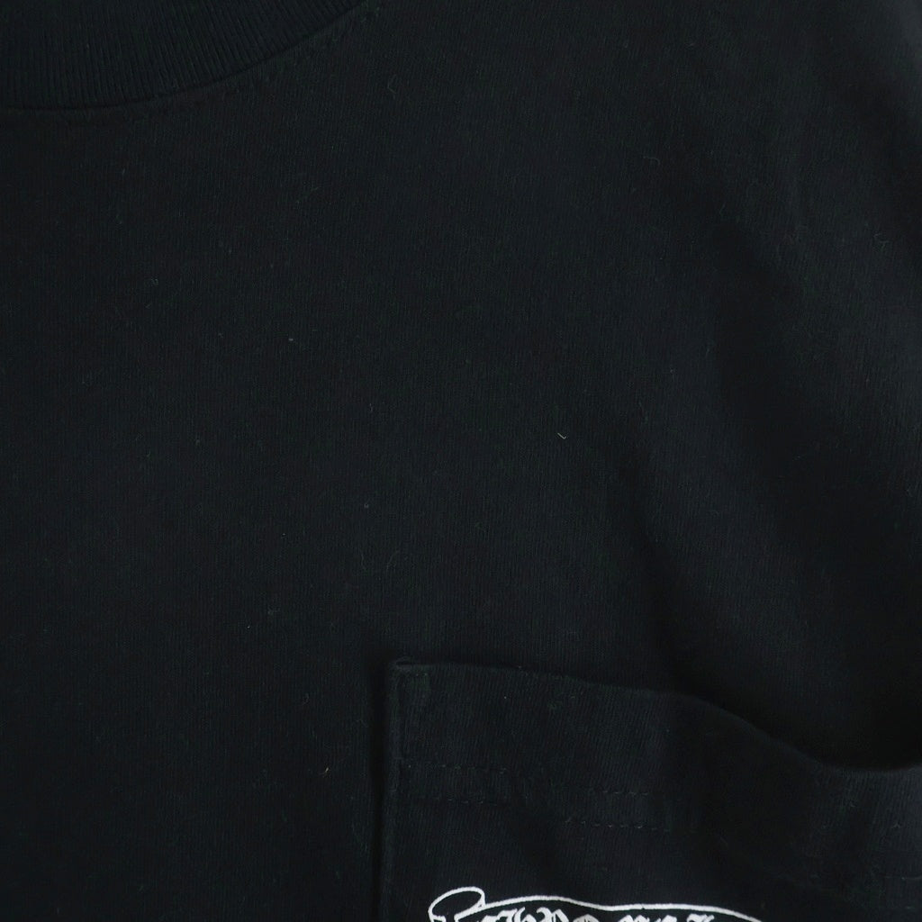 CHROME HEARTS(クロムハーツ) BACK CEMETERY CROSS PRINT L/S TEE バックセメタリークロスプリント長袖Tシャツ ブラック