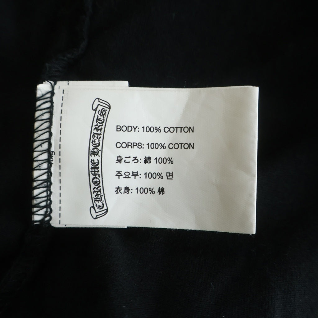 CHROME HEARTS(クロムハーツ) BACK CEMETERY CROSS PRINT L/S TEE バックセメタリークロスプリント長袖Tシャツ ブラック