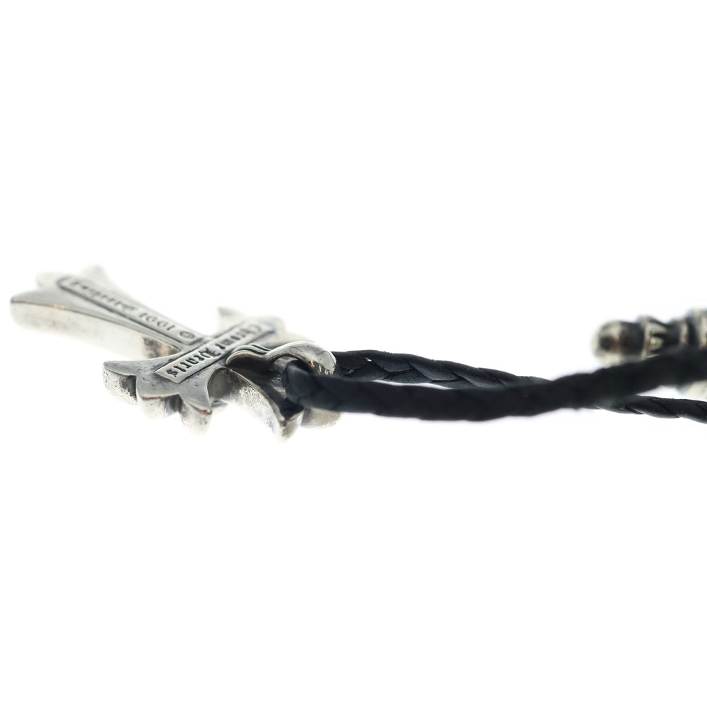 CHROME HEARTS(クロムハーツ) CH CRS SMLスモールCHクロス BC ボロチップブレイド ネックレス シルバー BCA220