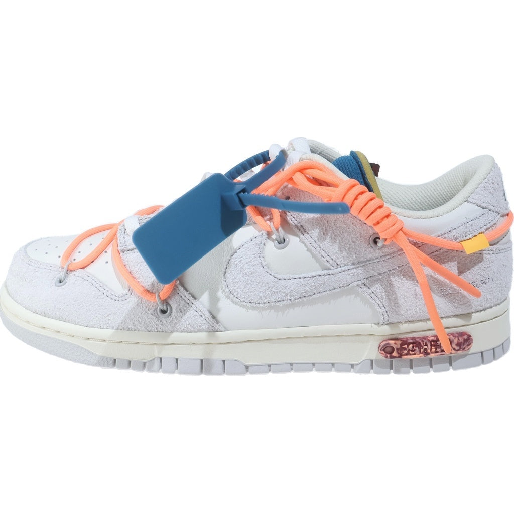 NIKE(ナイキ) ×OFF-WHITE DUNK LOW 1 of 50 Lot19 DJ0950-119 オフホワイト ダンク ワンオブフィフティー ロット19 ローカットスニーカー ホワイト US9.5/27.5cm