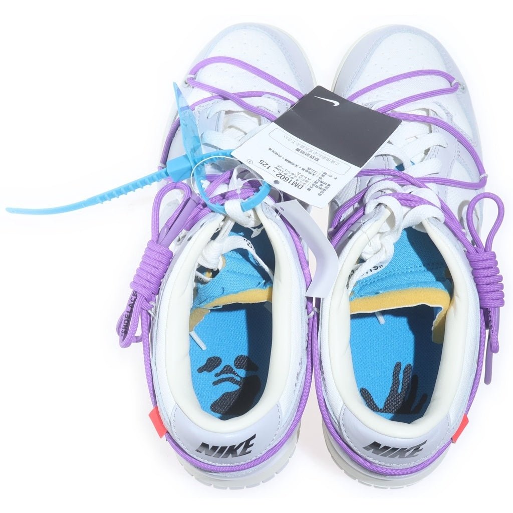 NIKE(ナイキ) ×OFF WHITE DUNK LOW 1OF 50 47 DM1602-125 オフホワイト ダンク ローカットスニーカー グレー/ホワイト US9/27.0cm