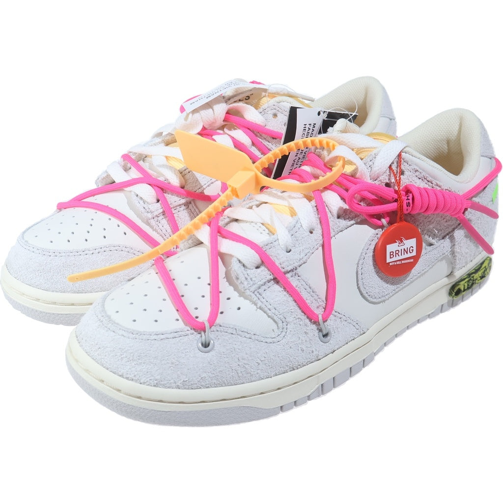 NIKE(ナイキ) ×OFF-WHITE DUNK LOW 1 OF 50 17 DJ0950-117 オフホワイト ダンク ローカットスニーカー ホワイト/グレー US9/27.0cm