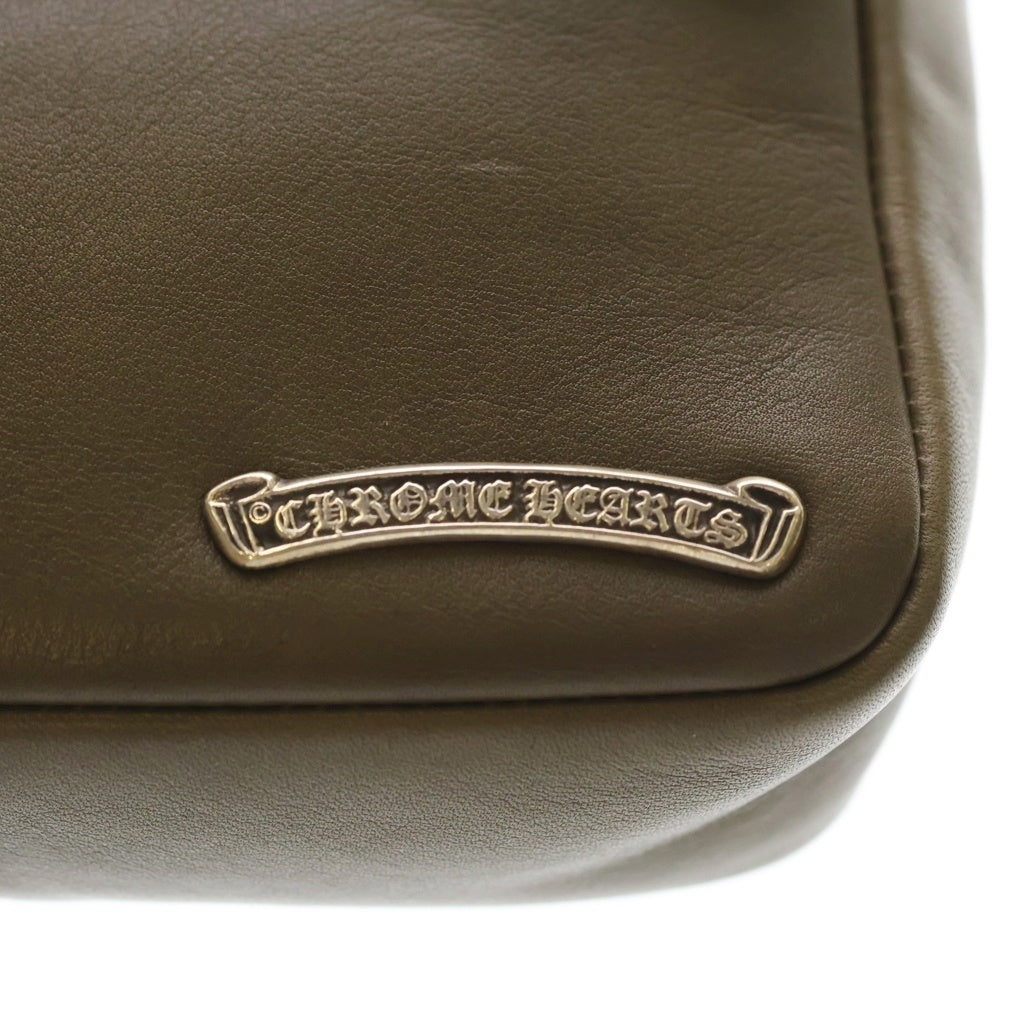 CHROME HEARTS(クロムハーツ) HOT POT ホットポット ショルダーバッグ フローラルボールボタン オリーブ