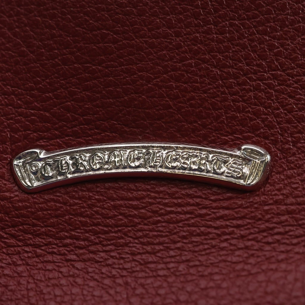 CHROME HEARTS(クロムハーツ) COSMETIC POUCH クロスパッチ コスメティックスポーチ レッド