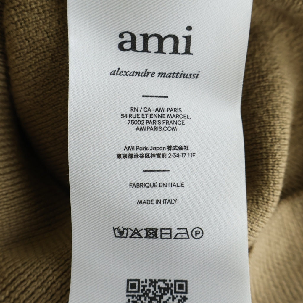 AMI Alexandre Mattiussi(アミアレクサンドルマテュッシ) メリノウールニット カーディガン べージュ FKC361.001 レディース