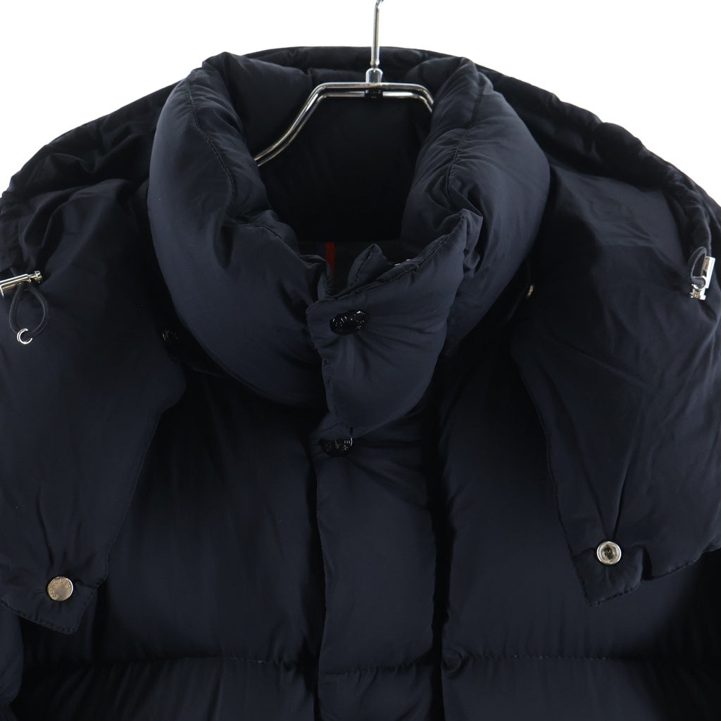 MONCLER(モンクレール) 23AW HANOVERIAN I20911C00015 53333 フード付きナイロンロングダウンジャケット ネイビー