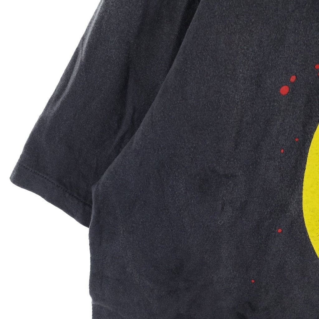 READY MADE(レディメイド) 24SS SMILE TEE RE-CO-BK-00-00-279 スマイル ヴィンテージ加工半袖Tシャツ ブラック