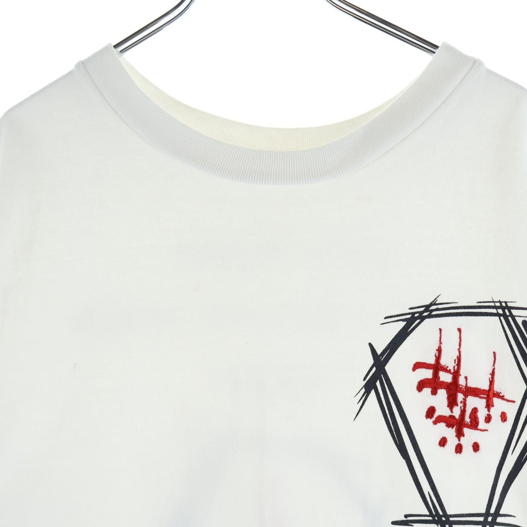 cvtvlist(カタリスト) ロゴ刺繍 ヘビーウェイトオーバーサイズ半袖Tシャツ 2101090307 ホワイト