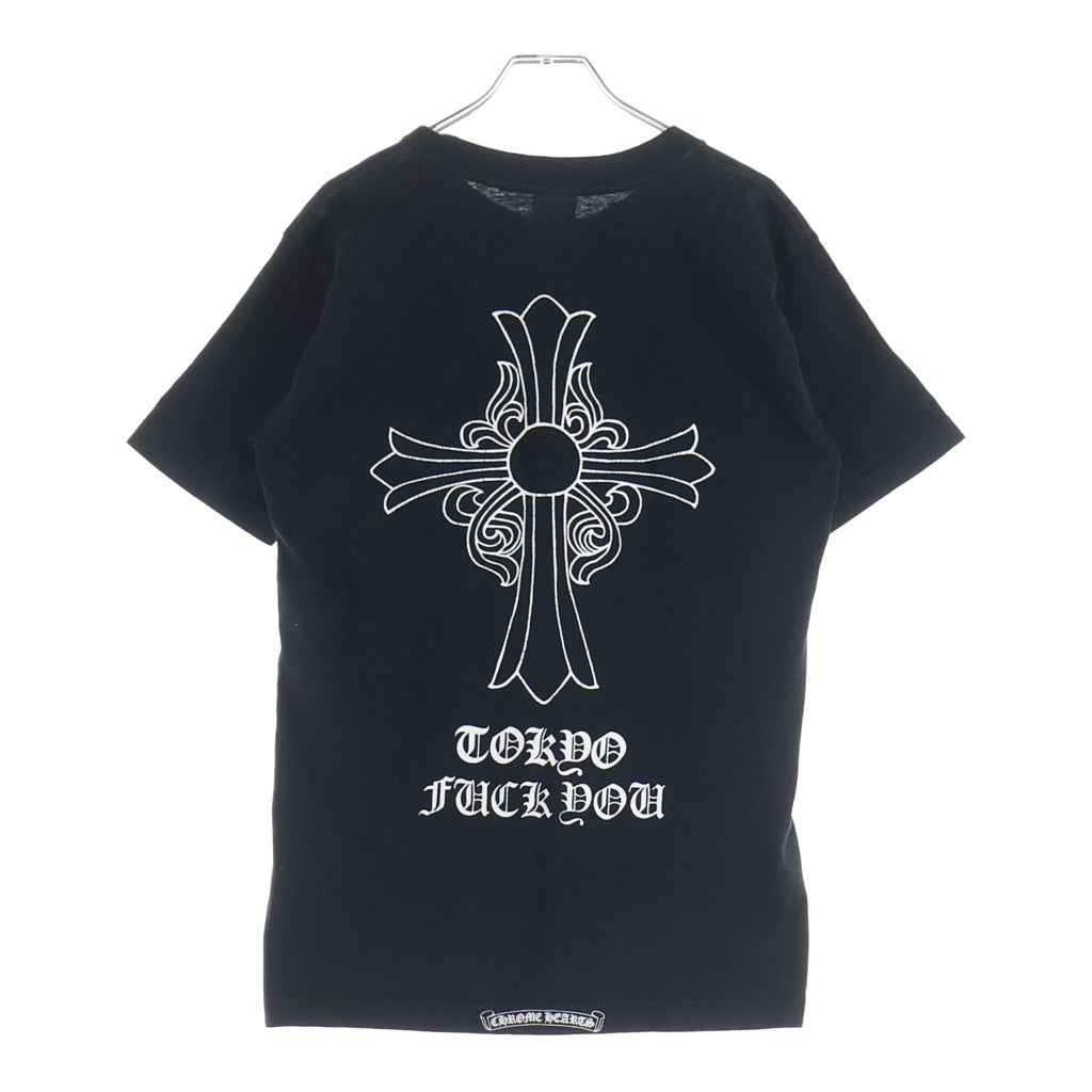 CHROME HEARTS(クロムハーツ) OLD S/S LTD オールド バックCHクロスプリント 東京限定 半袖Tシャツカットソー ブラック