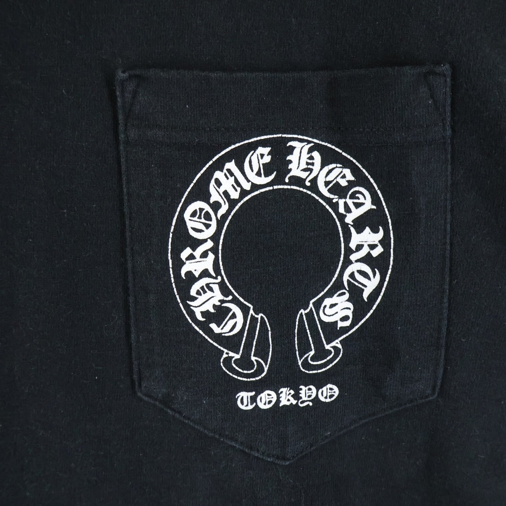 CHROME HEARTS(クロムハーツ) OLD S/S LTD オールド バックCHクロスプリント 東京限定 半袖Tシャツカットソー ブラック
