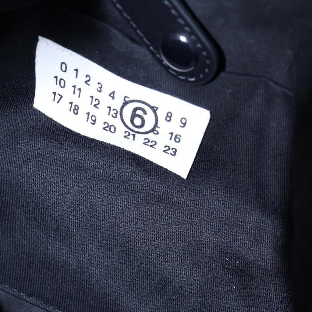 MM6 Maison Margiela(エムエムシックスメゾンマルジェラ) ジャパニーズバッグ スモール レザーハンドバッグ S54WD0043 ブラック レディース
