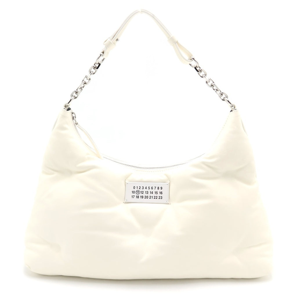 Maison Margiela(メゾンマルジェラ) Glam Slam グラムスラム ホーボー ミディアムショルダーバッグ SB3WG0020 ホワイト レディース